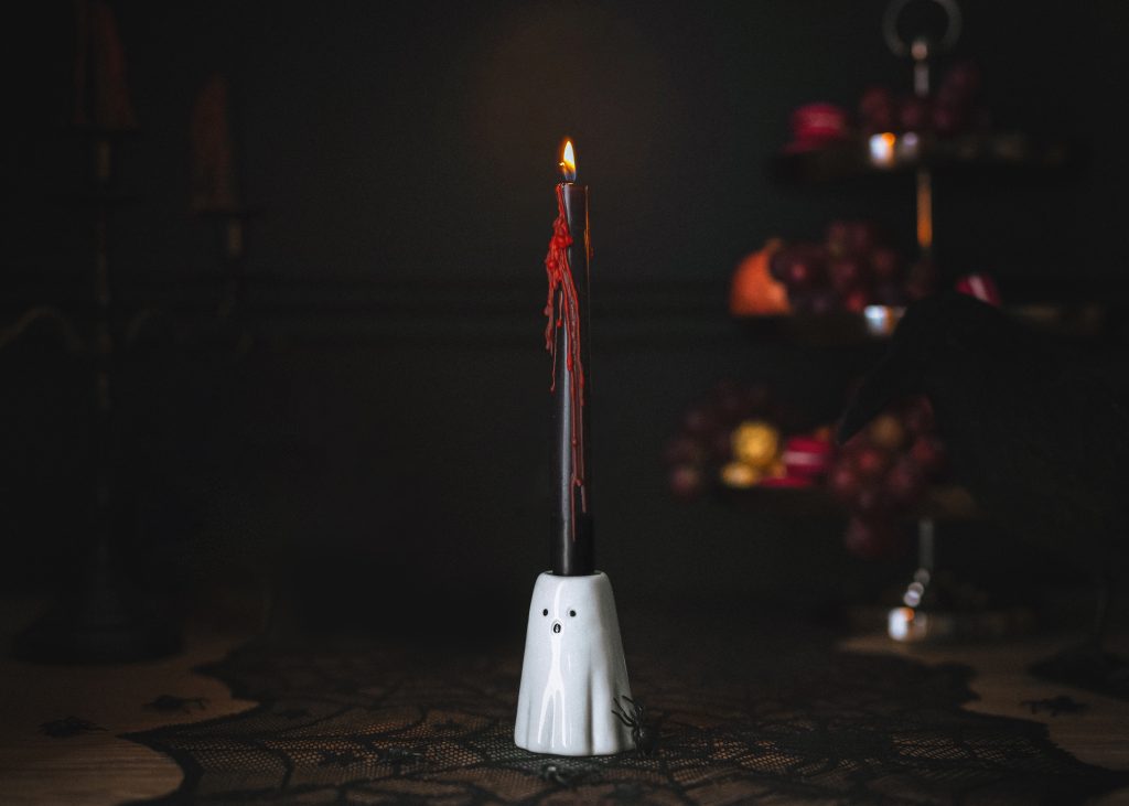 Bougeoir fantôme d'Halloween